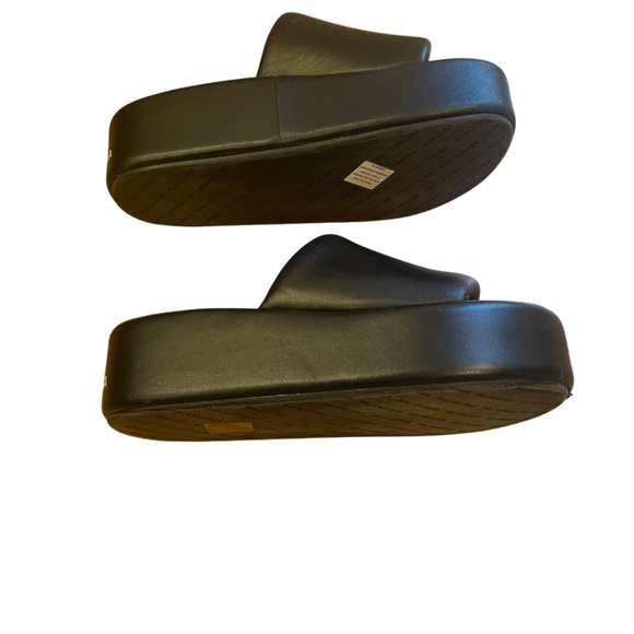 Worn twice pristine black Balenciaga Rise platform slide sandal 37 7 - Picture 4 of 8
